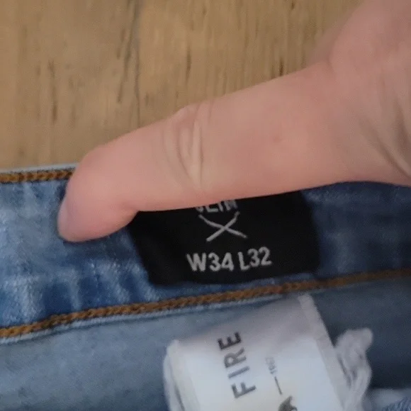 Ring of Fire Men's Light Blue Straight Jeans - Picture 3 of 4